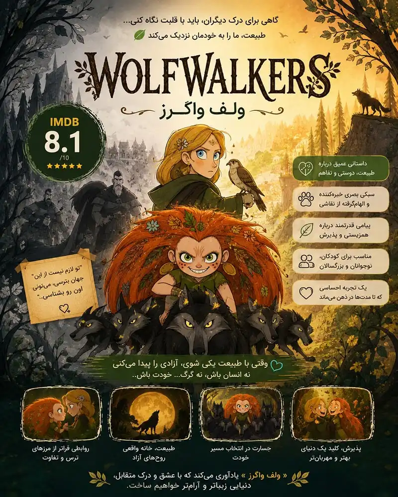 دانلود انیمیشن Wolfwalkers دوبله فارسی